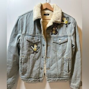 Denim Jacket with faux fur